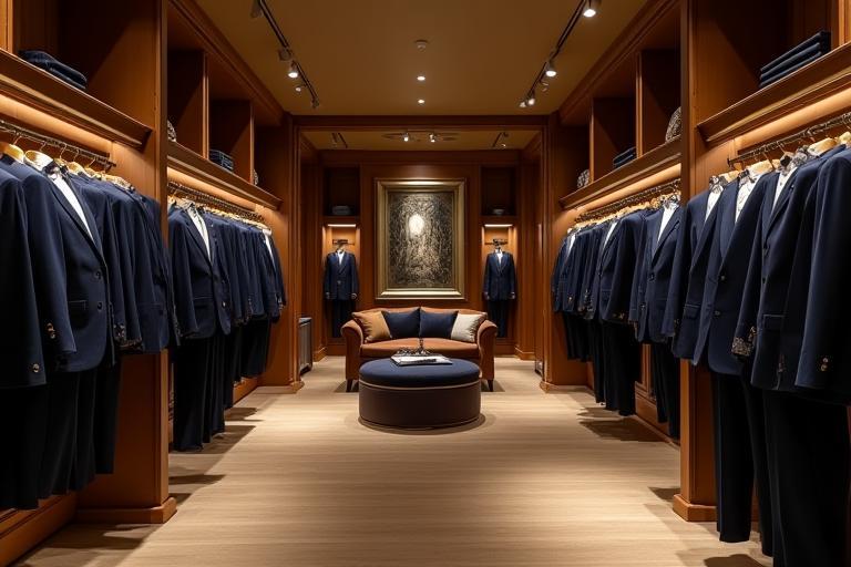 Interior view of Archer & Co. Formalwear store on Flinders Lane